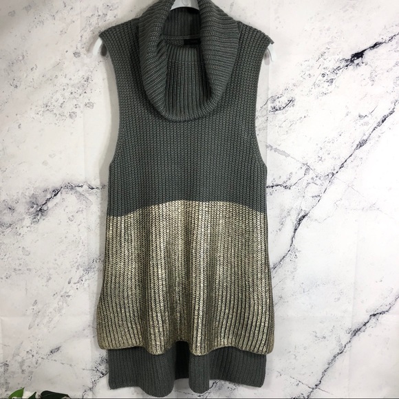 THML Sweaters - THML cowl neck sleeveless tunic sweater top Sz M